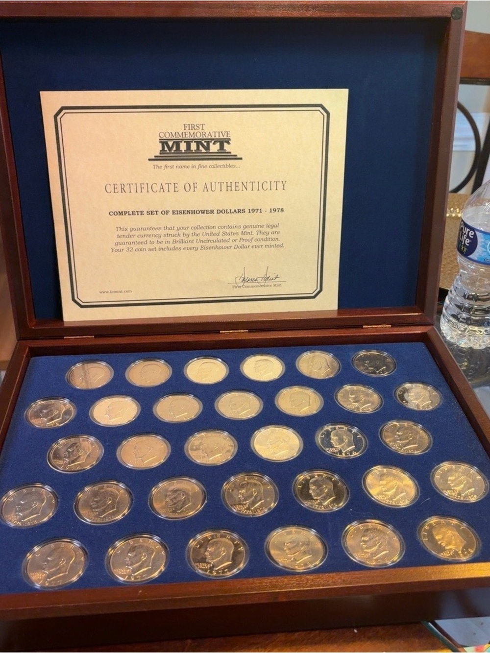 Complete Eisenhower Dollar Collection 1971–1978 – 32 Coins